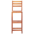 Bar Chairs 2 pcs Solid Acacia Wood