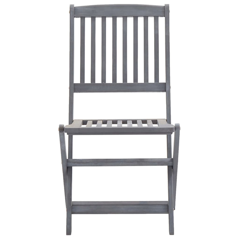 Folding Outdoor Chairs 2 pcs Solid Acacia Wood