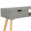 Console Table Grey 80x30x72 cm Solid Pinewood