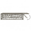 2 Piece Garden Lounge Set with Cushions Poly Rattan Grey