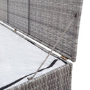 Garden Storage Box Grey 120x50x60 cm Poly Rattan