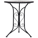 Mosaic Bistro Table Grey 61cm Ceramic
