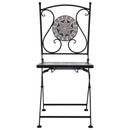 Mosaic Bistro Chairs 2 pcs Grey