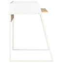 Desk White and Oak 90x60x88 cm