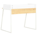 Desk White and Oak 90x60x88 cm