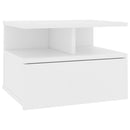 Floating Nightstand White 40x31x27 cm