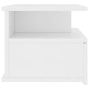 Floating Nightstand White 40x31x27 cm