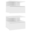 Floating Nightstands 2 pcs White 40x31x27 cm