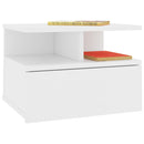 Floating Nightstands 2 pcs White 40x31x27 cm