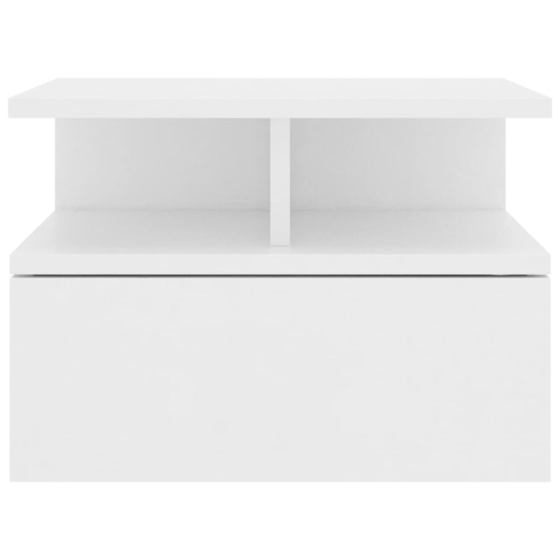 Floating Nightstands 2 pcs White 40x31x27 cm