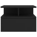 Floating Nightstand Black 40x31x27 cm