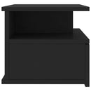 Floating Nightstand Black 40x31x27 cm