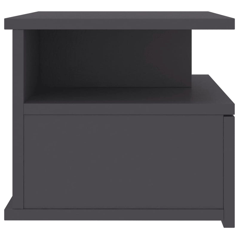 Floating Nightstands 2 pcs Grey 40x31x27 cm