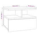 Floating Nightstands 2 pcs Concrete Grey 40x31x27 cm