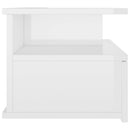 Floating Nightstand High Gloss White 40x31x27 cm
