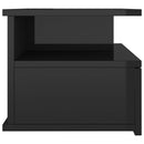 Floating Nightstand High Gloss Black 40x31x27 cm