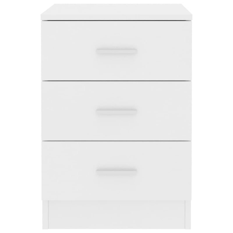 Bedside Cabinets 2 pcs White 38x35x56 cm