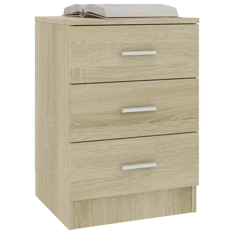 Bedside Cabinet Sonoma Oak 38x35x56 cm