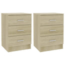 Bedside Cabinets 2 pcs Sonoma Oak 38x35x56 cm