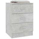 Bedside Cabinet Concrete Grey 38x35x56 cm