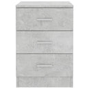 Bedside Cabinet Concrete Grey 38x35x56 cm