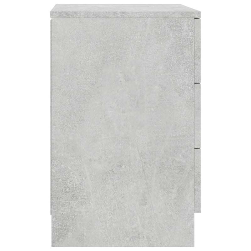 Bedside Cabinet Concrete Grey 38x35x56 cm