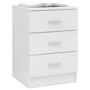 Bedside Cabinets 2 pcs High Gloss White 38x35x56 cm
