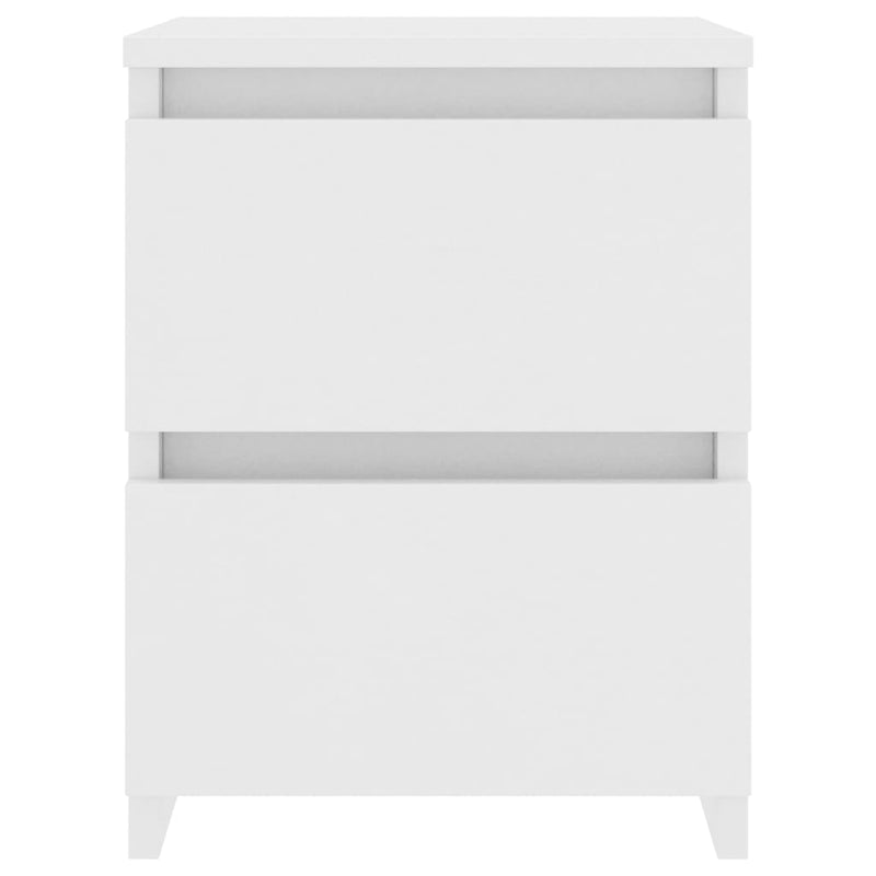 Bedside Cabinet White 30x30x40 cm