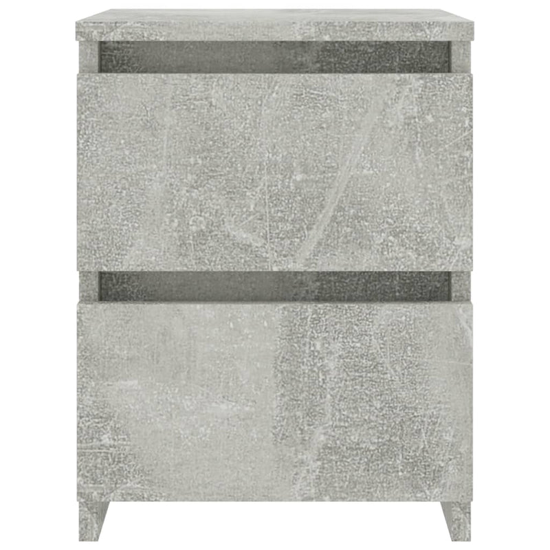 Bedside Cabinets 2 pcs Concrete Grey 30x30x40 cm