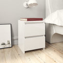 Bedside Cabinets 2 pcs High Gloss White 30x30x40 cm