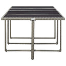 13 Piece Outdoor Dining Set with Cushions Poly Rattan Grey