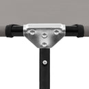 Folding Sun Lounger Grey Steel