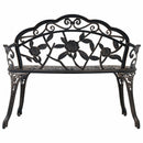 Bistro Bench 100cm Bronze Cast Aluminium