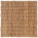 Footrest with Cushion Natural Rattan