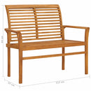 Garden Bench 112 cm Solid Teak Wood
