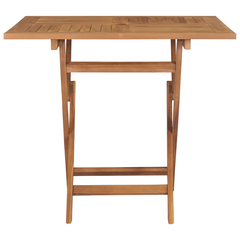 Folding Garden Table 85x85x76 cm Solid Teak Wood