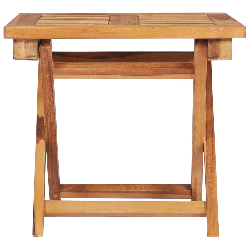 Sun Lounger with Table Solid Teak Wood