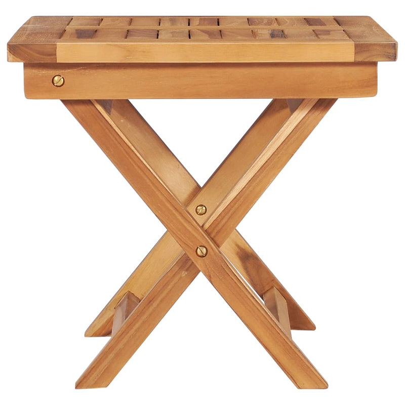 Sun Lounger with Table Solid Teak Wood