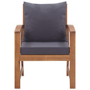 4 Piece Garden Lounge Set with Cushions Solid Acacia Wood