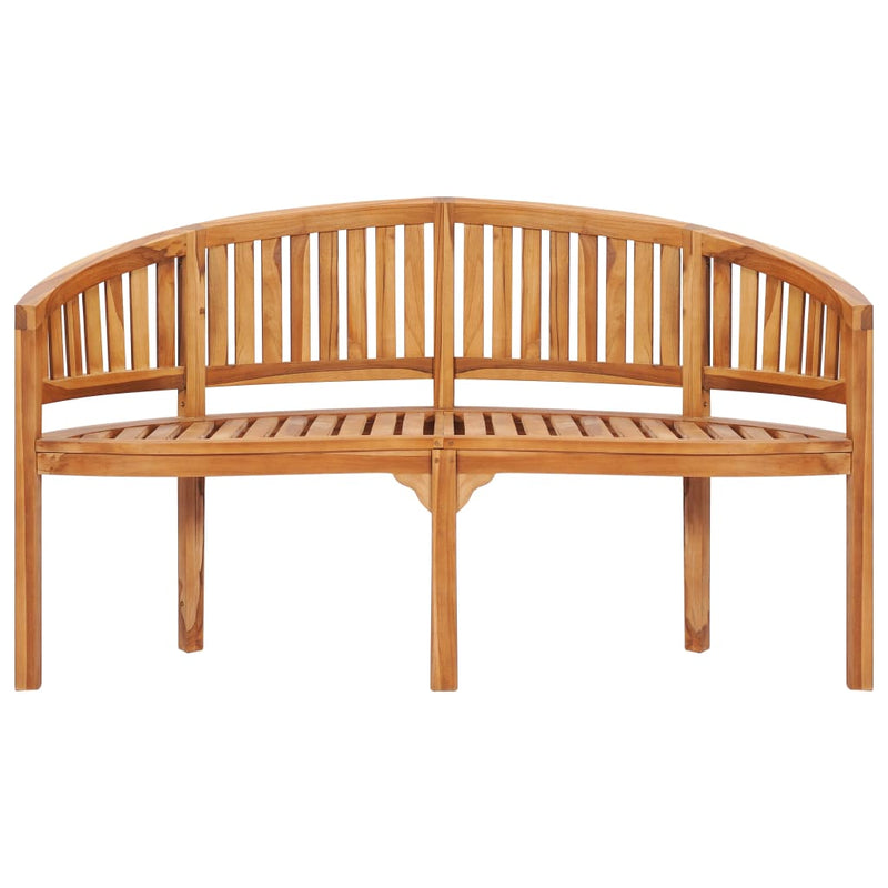 Banana Bench 151 cm Solid Teak Wood