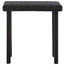 Garden Tea Table Brown 40x40x40 cm Poly Rattan