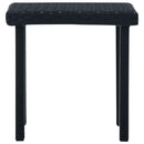Garden Tea Table Black 40x40x40 cm Poly Rattan