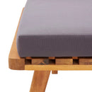 Garden Bench with Cushions 115 cm Solid Acacia Wood