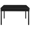 6 Piece Garden Lounge Set with Cushions Black PVC