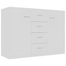 Sideboard White 88x30x65 cm Chipboard