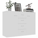 Sideboard White 88x30x65 cm Chipboard
