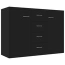 Sideboard Black 88x30x65 cm Chipboard
