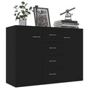 Sideboard Black 88x30x65 cm Chipboard