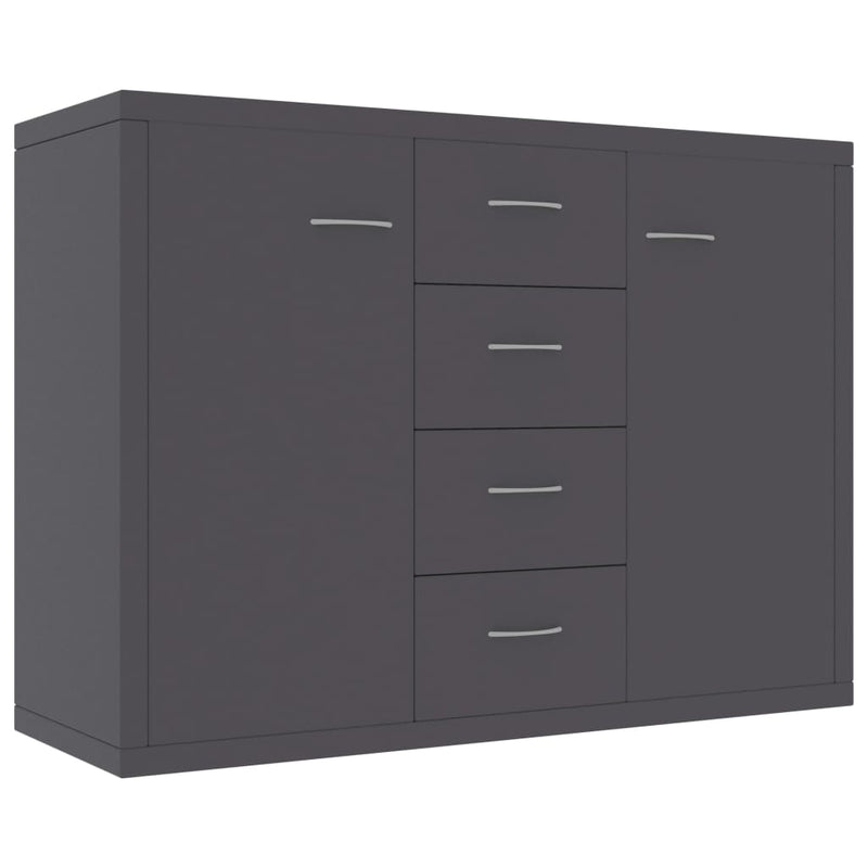 Sideboard Grey 88x30x65 cm Chipboard
