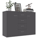 Sideboard Grey 88x30x65 cm Chipboard